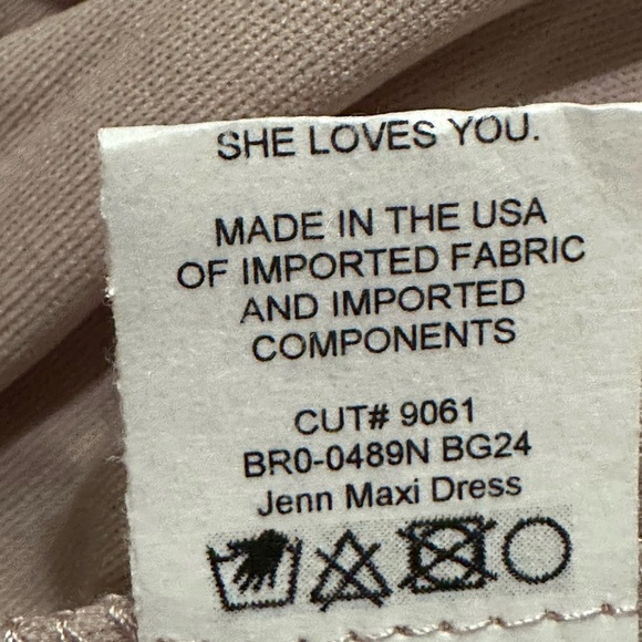 NWT Show Me Your MuMu Jenn Maxi Dress in Soft beige chiffon - Picture 12 of 14